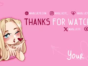 Sexy live cam screenshot of miablueye's webcam / video chat room