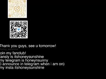 Sexy live cam screenshot of honey_sunshine's webcam / video chat room