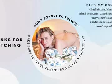 Sexy live cam screenshot of island_peach's webcam / video chat room