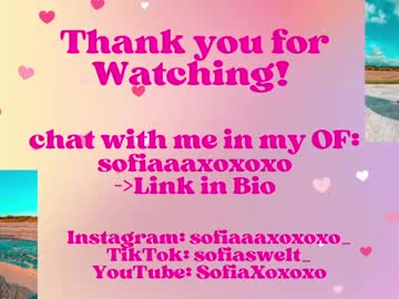 Sexy live cam screenshot of sofiaaaxoxoxo's webcam / video chat room
