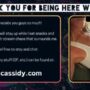 Sexy live cam screenshot of ok_cassidy's webcam / video chat room