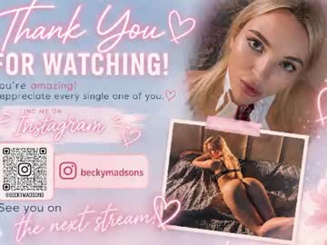 Sexy live cam screenshot of beckymadsons's webcam / video chat room