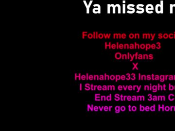 Sexy live cam screenshot of helena_hope's webcam / video chat room