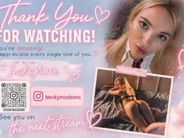 Sexy live cam screenshot of beckymadsons's webcam / video chat room