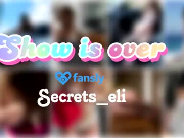 Sexy live cam screenshot of secrets_eli's webcam / video chat room